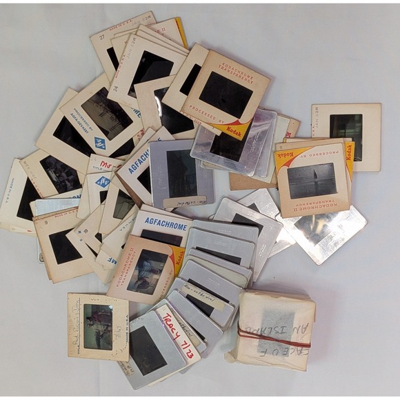 Kodak Agfa 35mm Vintage Photo Slides Lot Mixed Era Kodachrome Agfachrome Retro